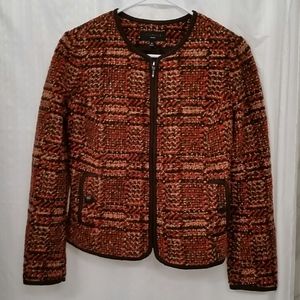 Talbots Fall Tweed Jacket Blazer Size 4P